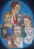 Familie mit Hunden