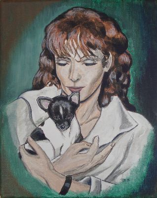 Portrait auf Leinwand